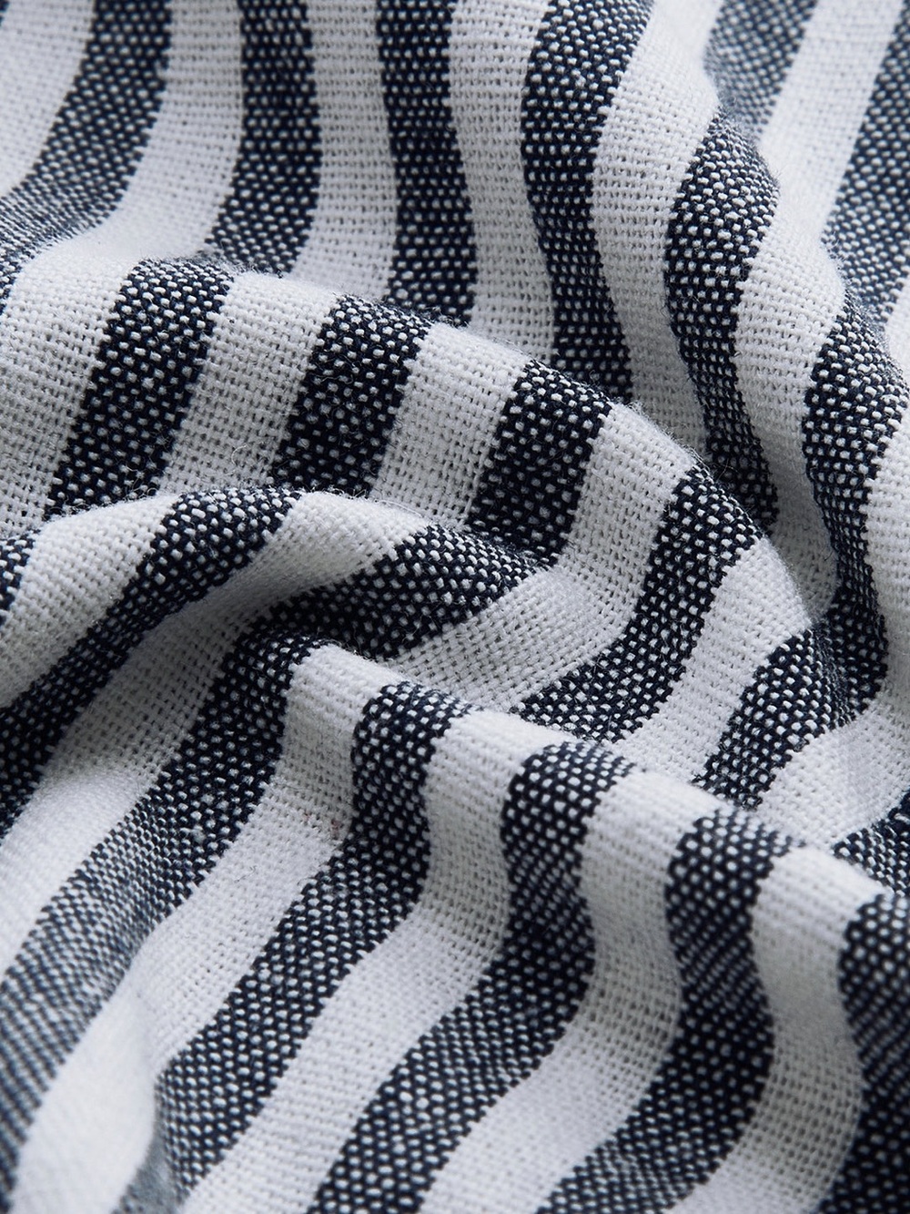 *NWT* Cotton and Linen Pinstripe Loose Shirt - Picture 9 of 9